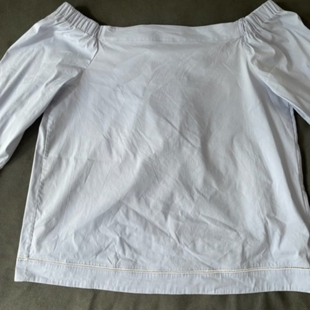 Theory Off the shoulder mid sleeve top